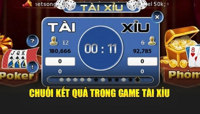 Tài xỉu online: trải nghiệm game tài xỉu Febet tỷ lệ hoàn tiền cực cao 2 Chuỗi kết quả trong game tài xỉu