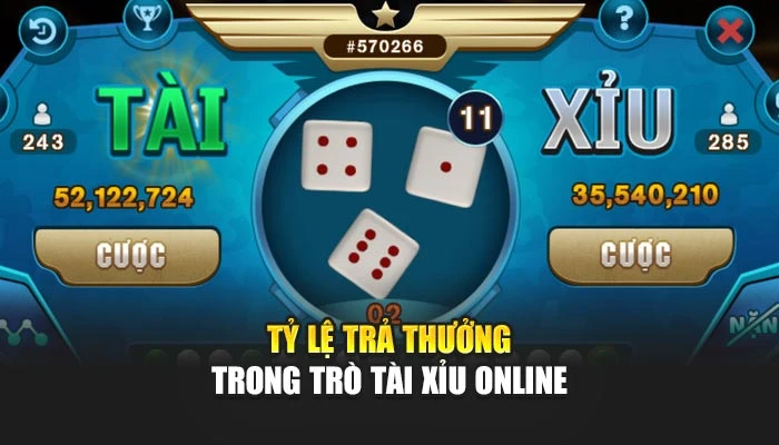 Tài xỉu online: trải nghiệm game tài xỉu Febet tỷ lệ hoàn tiền cực cao 1 Tỷ lệ trả thưởng trong trò tài xỉu online